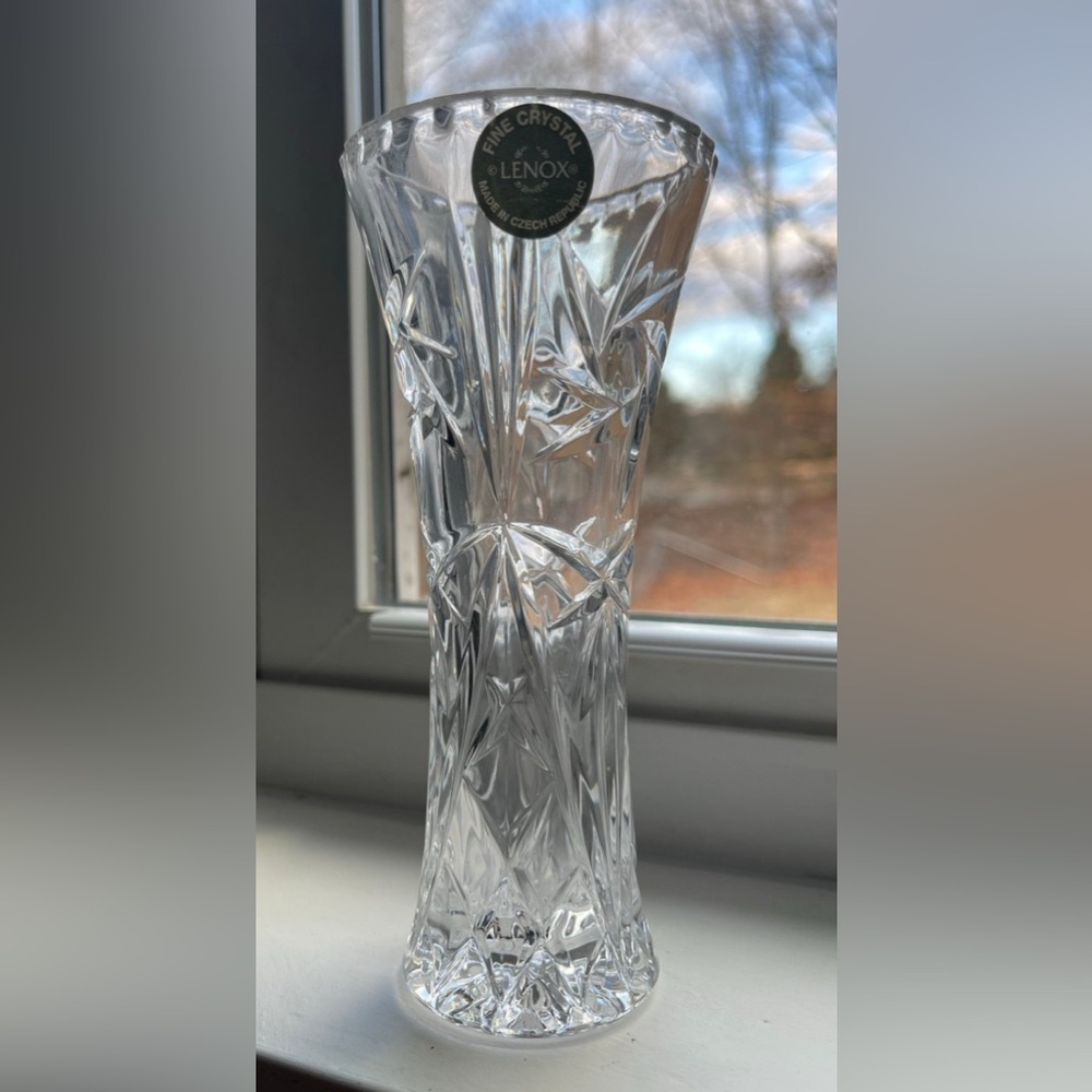 Vintage Lenox Crystal Star Vase